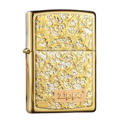 Zippo hoa văn mạ Titanium ZN21