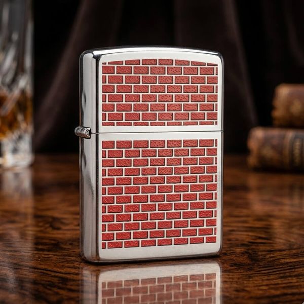 Zippo Hình Ảnh Viên Gạch – Đời XVI La Mã (2000) – Biểu Tượng Của Sự Vững Chãi C108