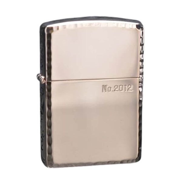 Zippo Armor vàng hồng hoa văn cạnh ZN93