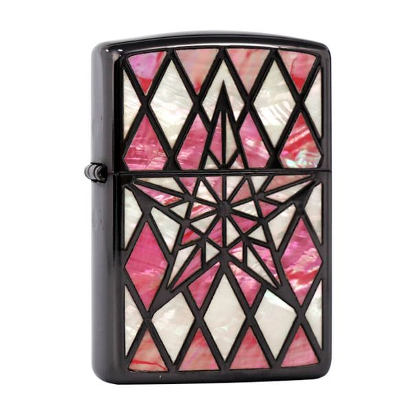 Zippo Tạo Hình Hoa Văn Ngôi Sao Sơn Màu ZN265