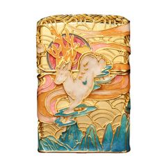 Zippo Bọc Lưới Mạ Vàng Chủ Đề Hươu Thần Hạ Sơn ZN75