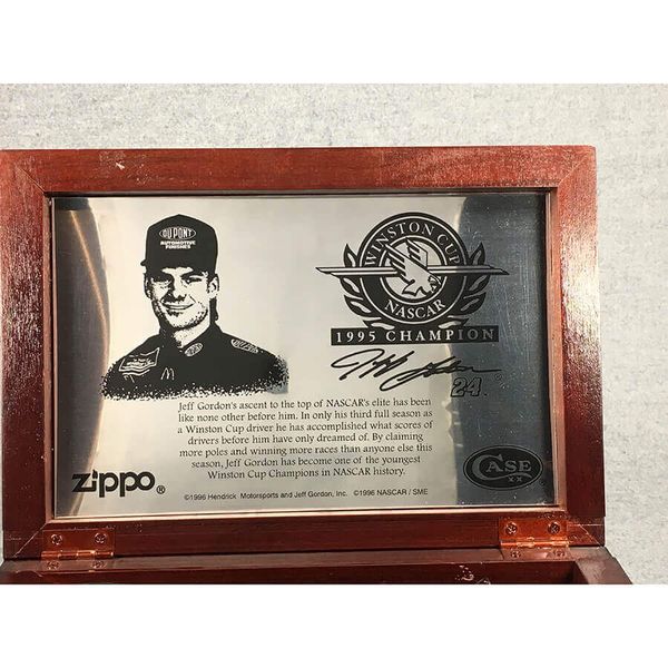 Set Zippo Jeff Gordon Winston Cup Champion 1996 – Bản Giới Hạn Limited Edition – Kỷ Vật Tốc Độ Huyền Thoại C78