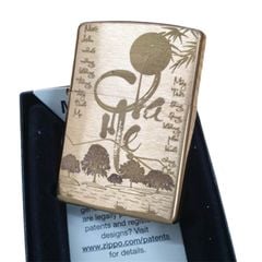 Zippo chủ đề cha mẹ màu đen Titan ZK79