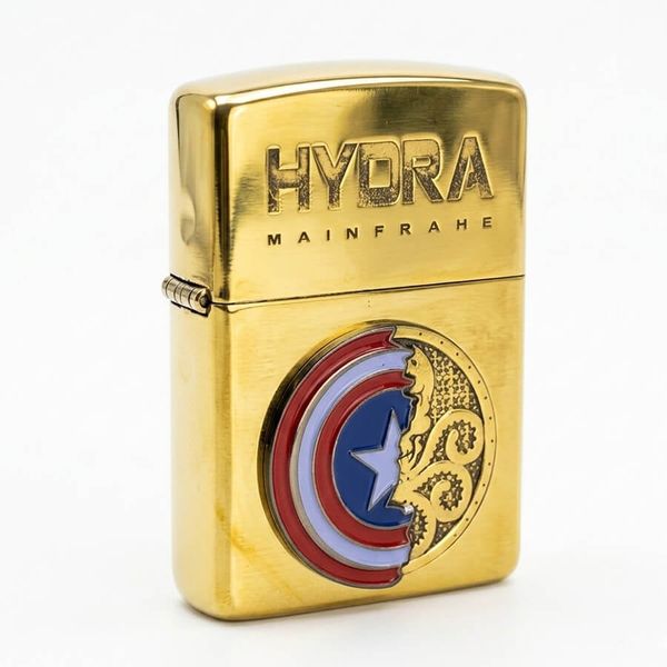 Zippo Armor KhắcTổ Chức Phản Diện Hydra và Captain America ZD46
