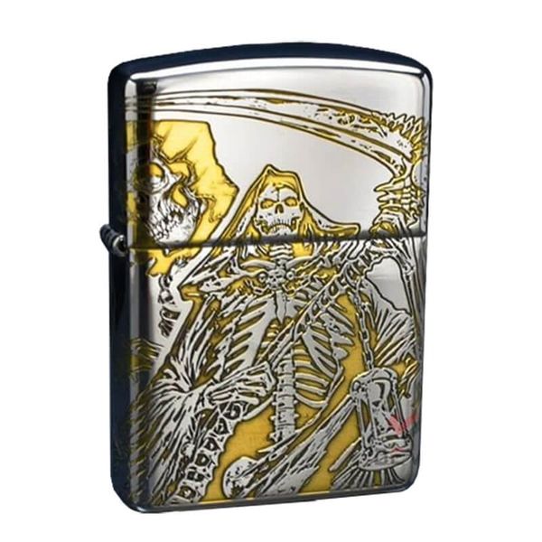 Zippo Armor Khắc Hình Ảnh Thần Chết The Death ZN168
