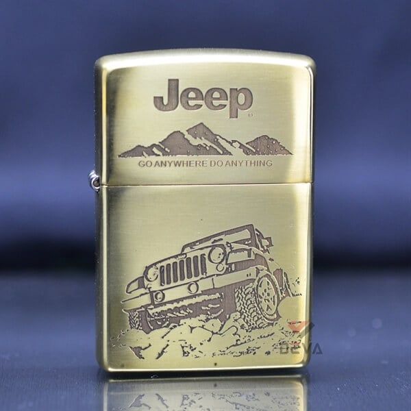 Zippo Khắc CNC 2 Mặt Chủ Đề Xe Jeep Huyền Thoại ZK169