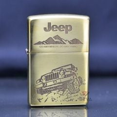 Zippo Khắc CNC 2 Mặt Chủ Đề Xe Jeep Huyền Thoại ZK169