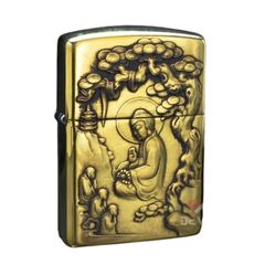 Zippo Armor Khắc Hình Đức Phật Truyền Đạo Dưới Cây Bồ Đề ZD41