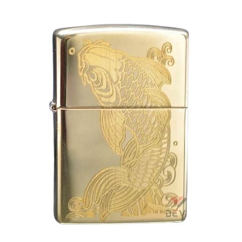 Bật lửa Zippo khắc CNC cá chép Z167