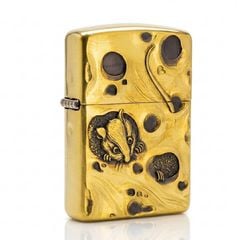 Zippo Amror Khắc Chủ Đề Chuột và Pho Mát Mouse And Cheese ZD75