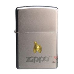 Zippo Satin Khắc CNC Ngọn Lửa Thương Hiệu Zippo ZK106