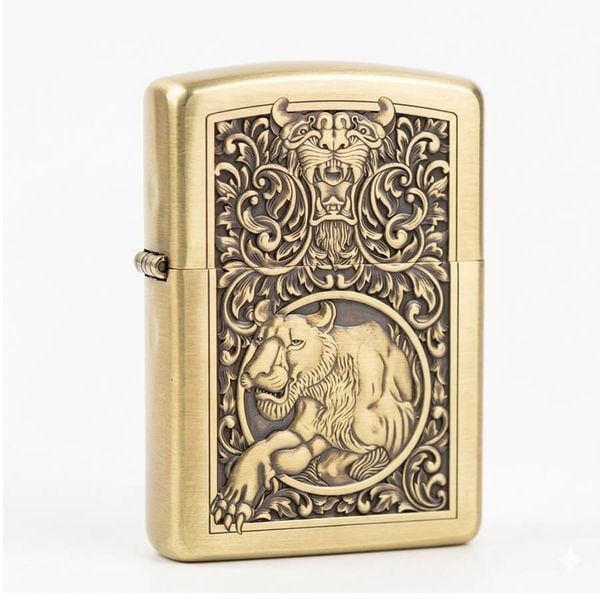 Mẫu zippo Armor khắc hình 3D nổi ZD49