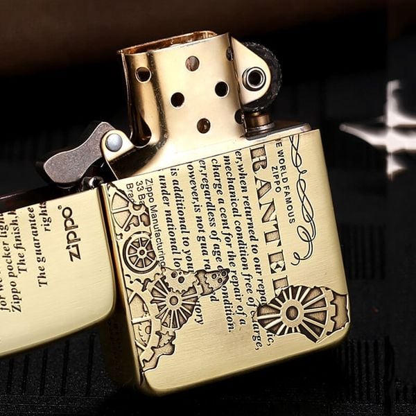 Zippo Tái Bản 1941 Khắc Bảo Hành Trọn Đời Lưng Ốp Tem Zippo ZN354