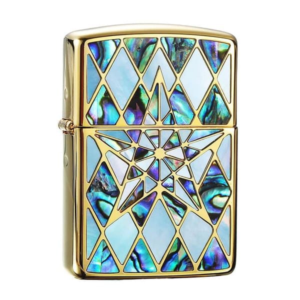 Zippo Armor Khảm Trai Biểu Tượng Ngôi Sao ZN226