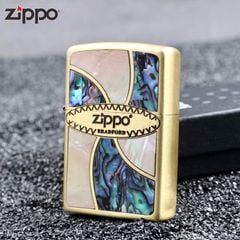 Zippo Vòng Xoáy Khảm Trai ZN381