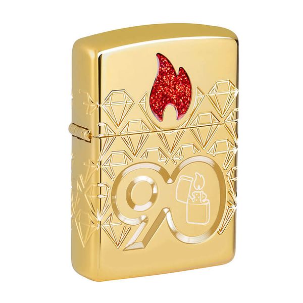 Zippo Mạ Vàng Kỷ Niệm 90th Limited Edition 2022 Collectible Z09