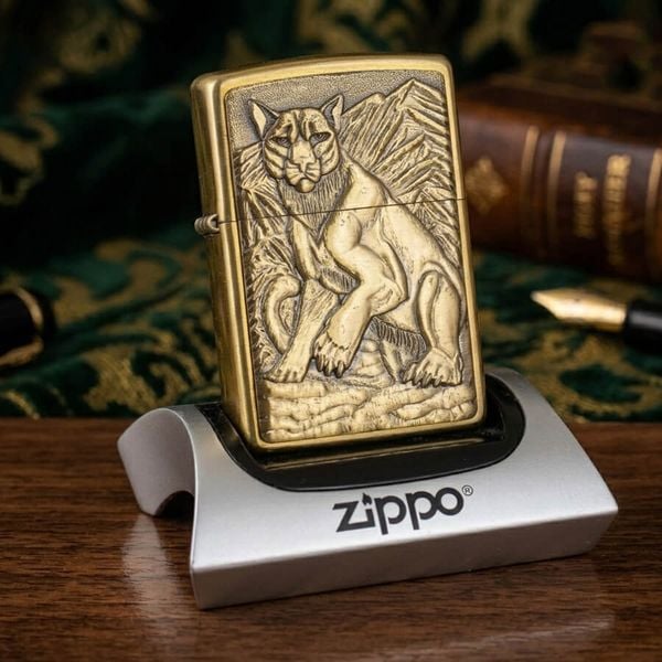 Zippo 1997 Emblem Hình Thú – Đời XIII La Mã – Bản Ốp C763