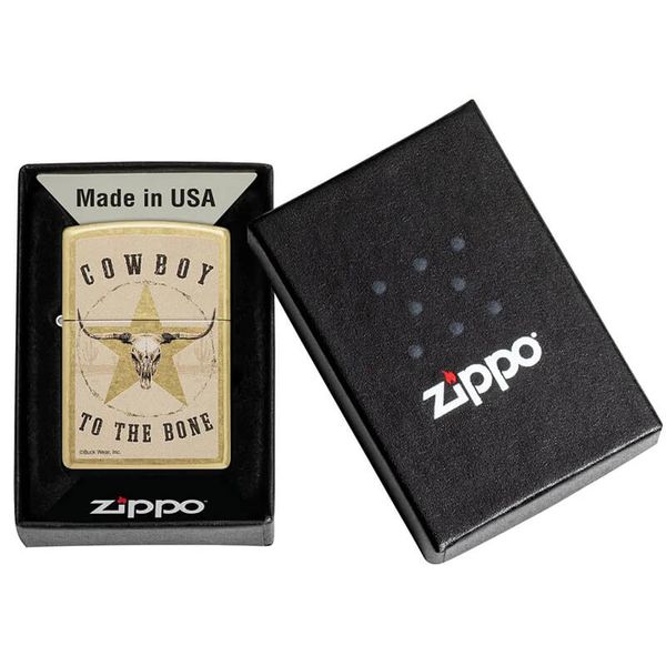 Zippo Chủ Đề Buck Wear Cowboy To The Bone Z126