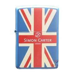 Zippo sơn lá cờ Anh Quốc in logo hãng Simon Carter ZN326