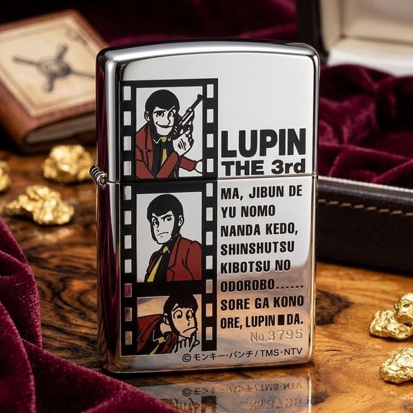 Zippo Lupin The 3rd - Phiên Bản Nhật Bản Cao Cấp - Hình Ảnh Siêu Đạo Chích Huyền Thoại C184