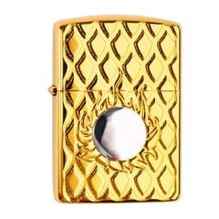 Zippo Armor Mạ Titanium Vàng Vảy Rồng Hỏa Long Châu ZN87