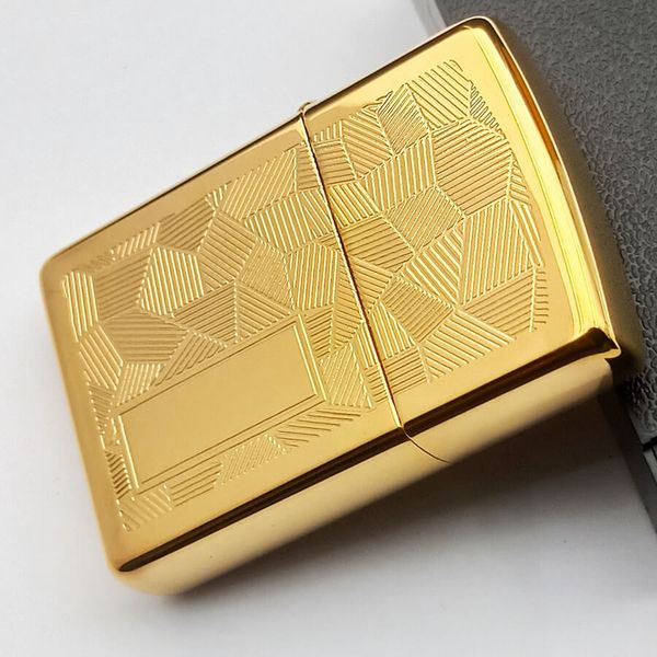 Bật Lửa Zippo Canada 1995 – Hoa Văn Shimmer Gold Plated – Đời XI La Mã Cực Hiếm C387