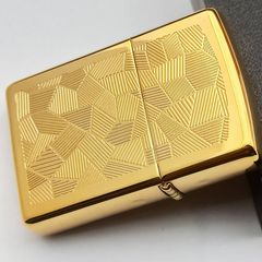Bật Lửa Zippo Canada 1995 – Hoa Văn Shimmer Gold Plated – Đời XI La Mã Cực Hiếm C387