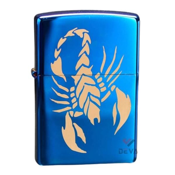 Zippo Xanh Sapphire Khắc Bọ Cạp ZK31