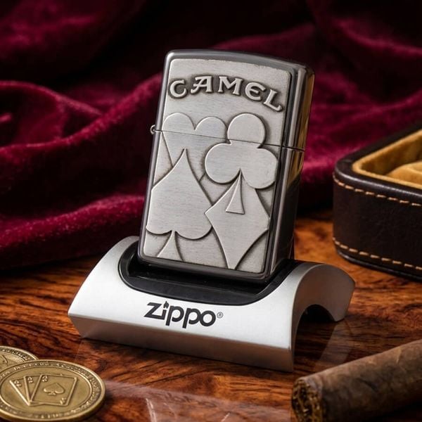 Zippo Camel 1996  Midnight  Card Suits C412