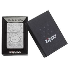 Zippo Distinctive Top Khắc Hoa Văn Chủ Đề An American Classic Z196