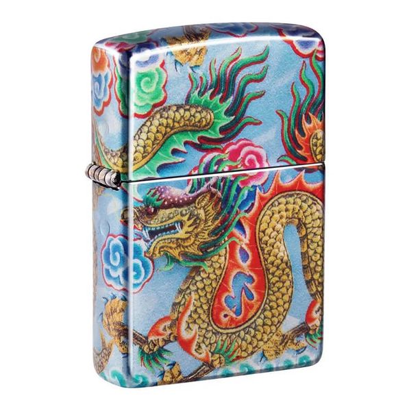 Zippo Sơn Phủ 5 Mặt Bức Tranh Rồng Bay Lượn Z159