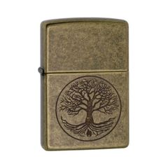 Zippo Đồng Bụi Khắc Cây Cuộc Đời Tree Of Life Z315