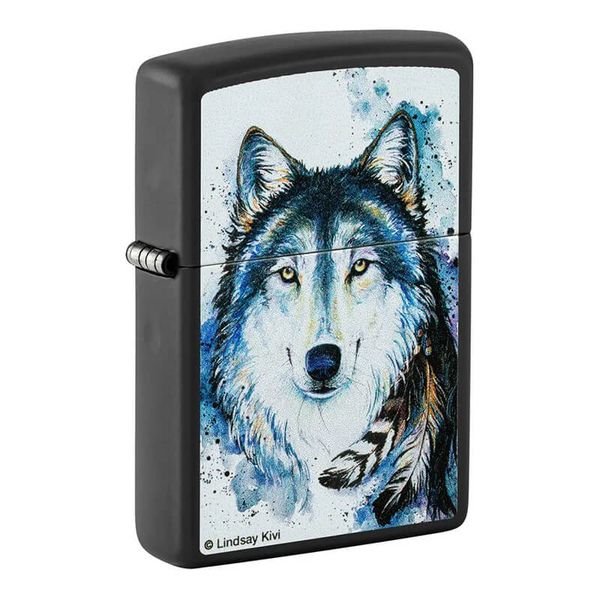 Zippo Chủ Đề Tác Phẩm Chó Sói Của Lindsay Kivi Z96