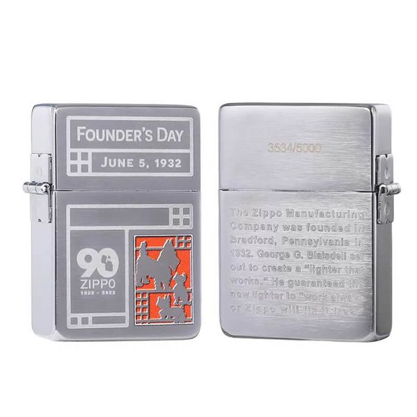 Zippo Tái Bản 1935 Bản Kỷ Niệm Nhà Sáng Lập Fouder's Day Collectible Z106