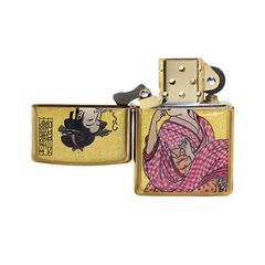 Zippo Gắn Tranh Ukiyo-e Nghệ Sĩ Geisha Hút Thuốc Lá ZN224