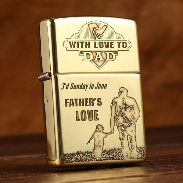 Zippo Khắc CNC Chủ Đề Ngày Của Cha Father's Day ZK122