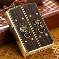 Zippo Armor ốp gỗ chủ đề Phật Giáo cánh cửa hạnh phúc ZN334