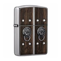 Zippo Armor ốp gỗ chủ đề Phật Giáo cánh cửa hạnh phúc ZN334