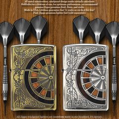 Bật lửa zippo hình bàn quay Roulette ốp gỗ Z25