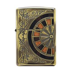 Bật lửa zippo hình bàn quay Roulette ốp gỗ Z25