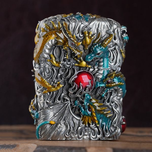 Zippo Vỏ Dày Ốp Tượng Mẹ Rồng Daenerys Targaryen ZN228