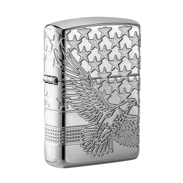 Zippo Bản Đặc Biệt Luxury Chủ Đề Đại Bàng Ái Quốc Patriotic Design Z220