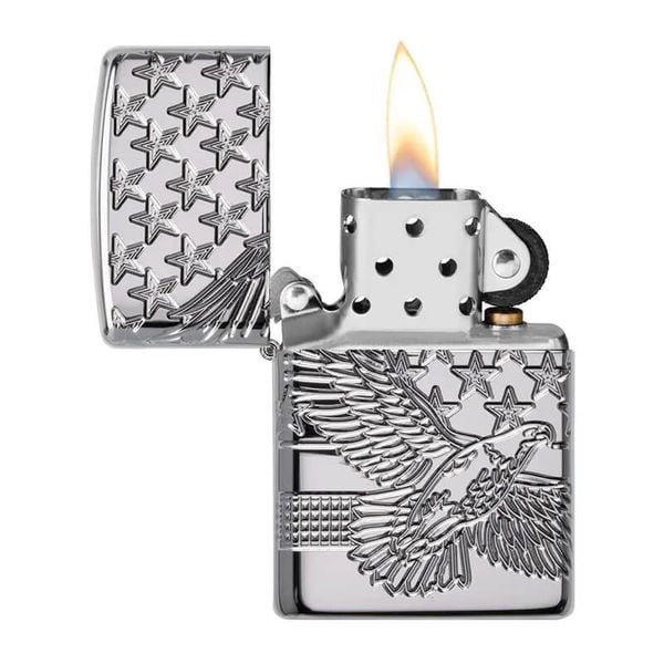 Zippo Bản Đặc Biệt Luxury Chủ Đề Đại Bàng Ái Quốc Patriotic Design Z220
