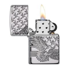 Zippo Bản Đặc Biệt Luxury Chủ Đề Đại Bàng Ái Quốc Patriotic Design Z220