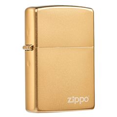 Zippo Mạ Satin Vàng Regular Street Chrome ZT08