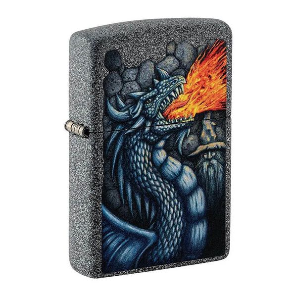 Zippo In Chủ Đề Rồng Lửa Fiery Dragon Design Z192
