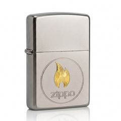 Zippo Satin Khắc Ngọn Lửa Zippo ZK77