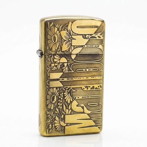 Zippo Slim Khắc Nổi 5 Mặt Thương Hiệu Marlboro ZK26