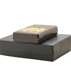 Zippo Sơn Mài In Chủ Đề Trâu Vàng ZN368