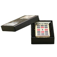 Zippo Dán Emblem Ô Vuông Sơn Nhũ ZN205